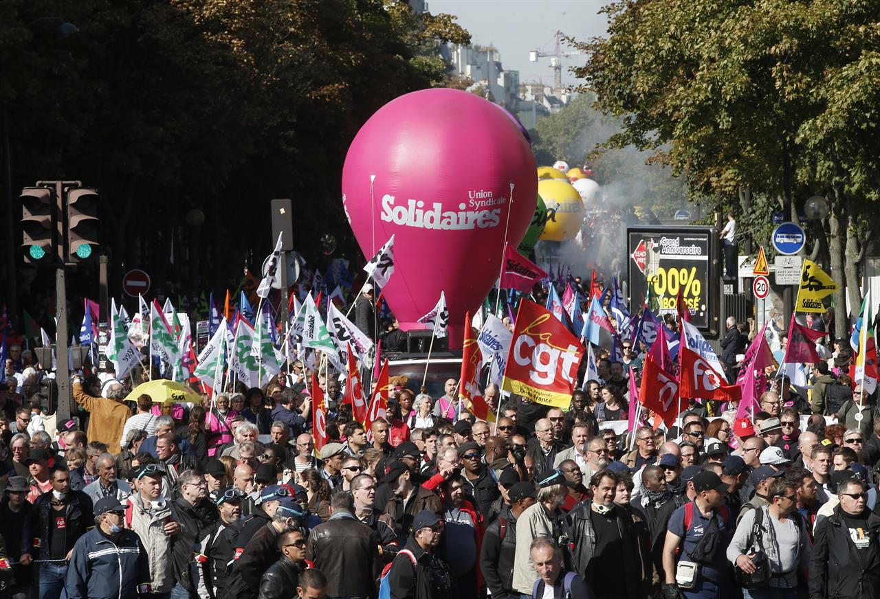 Thousands In France March To Protest Macron's Labor Law | AM 1190 WAFS ...