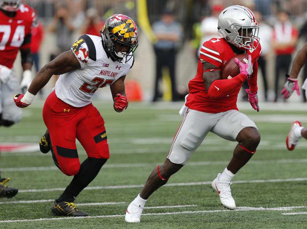 No 10 Ohio State Keeps Rolling Routs Maryland 62 14 Kdow