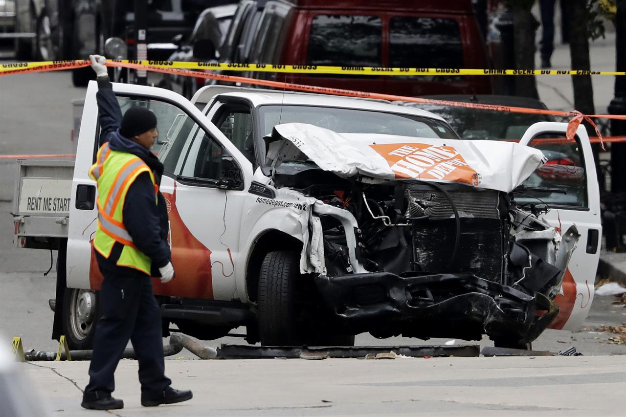 Hasil gambar untuk New York truck attack suspect charged with terrorism offense as Trump calls for a death sentence