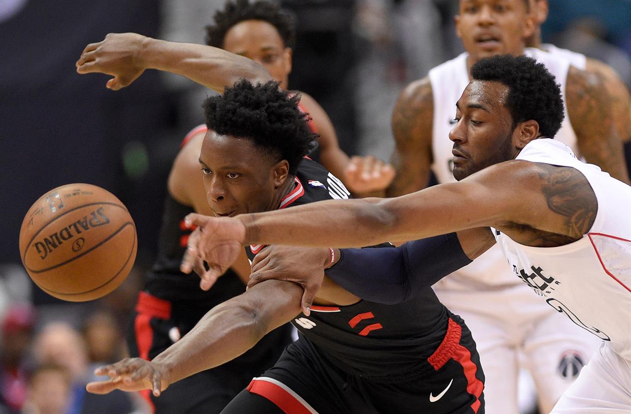 Wizards Show Some Fight Top Raps 122 103 Get Series To 2 1 Am