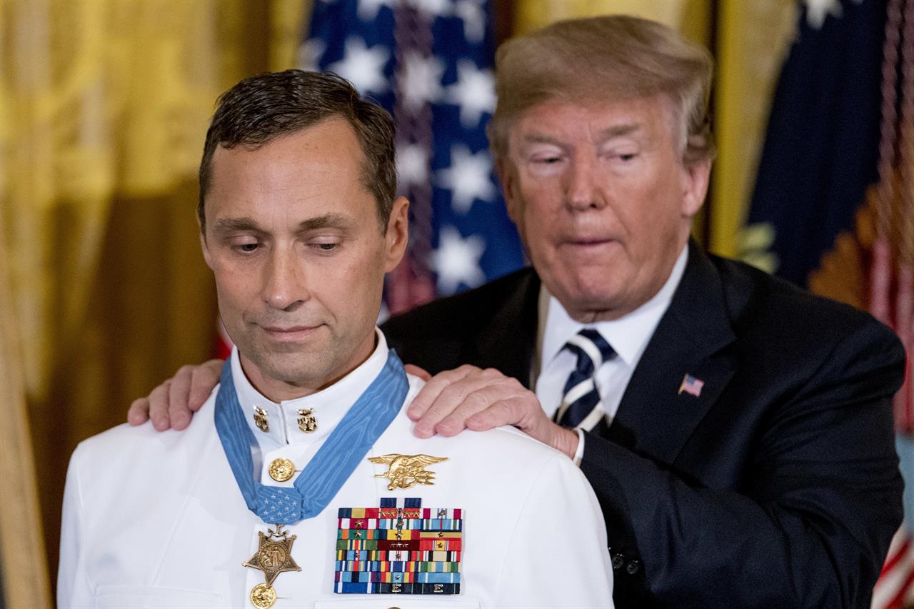 Trump awards Medal of Honor to Navy SEAL in Afghan assault | AM 1590 ...