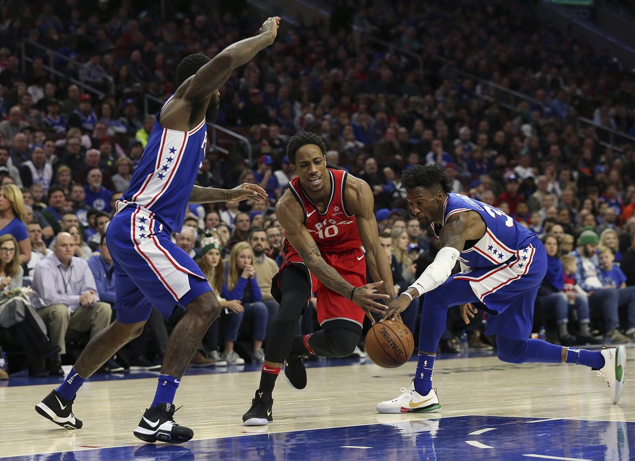 Joel Embiid 76ers Barely Hold On Edge Raptors 117 111 1520