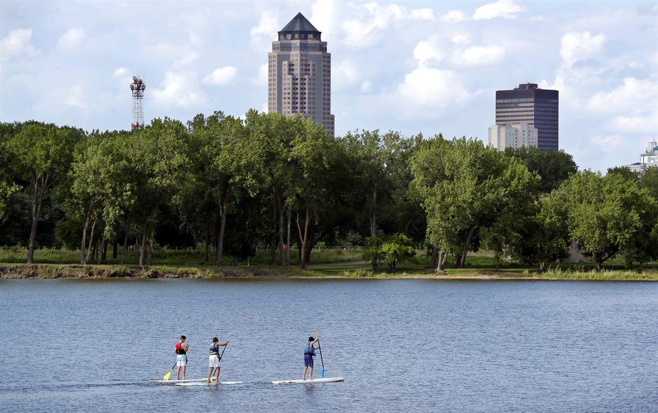 Urban plan Des Moines Iowa