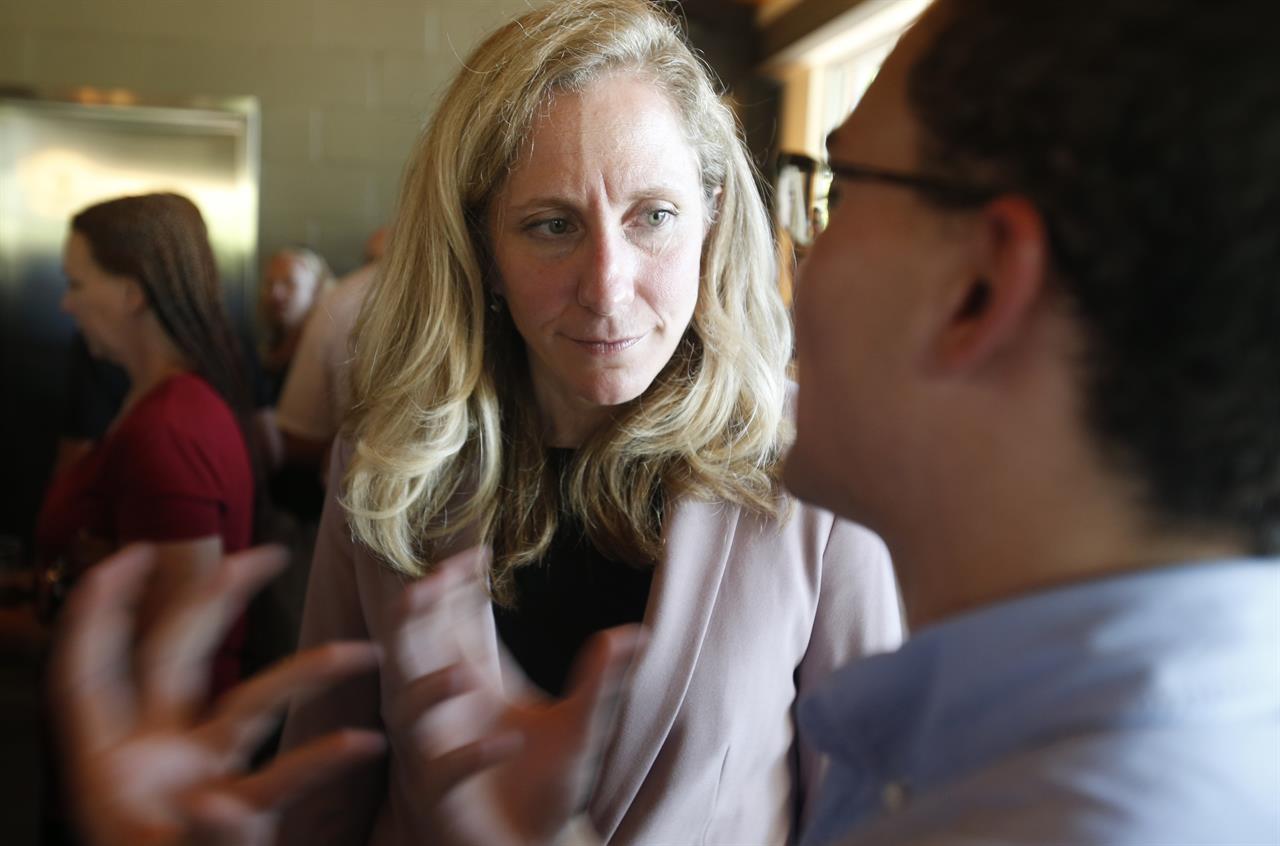 Democrats Find Not So Secret Weapon In Trump Controversies The - for the 7th district congressional seat abigail spanberger left listens to a supporter after a rally in richmond va wednesday july 18 2018