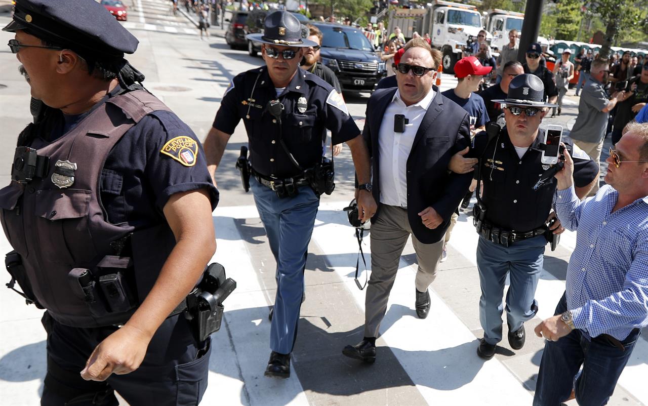 Major tech companies remove Alex Jones for hate, bullying ...
