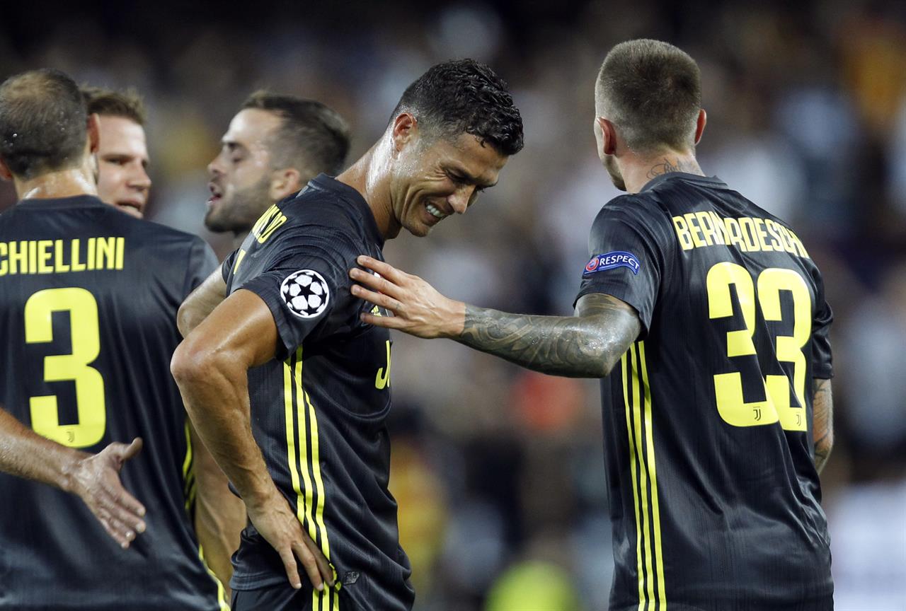 Ronaldo sent off in 1st Champions League game with Juventus | AM 1590 The ANSWER ...