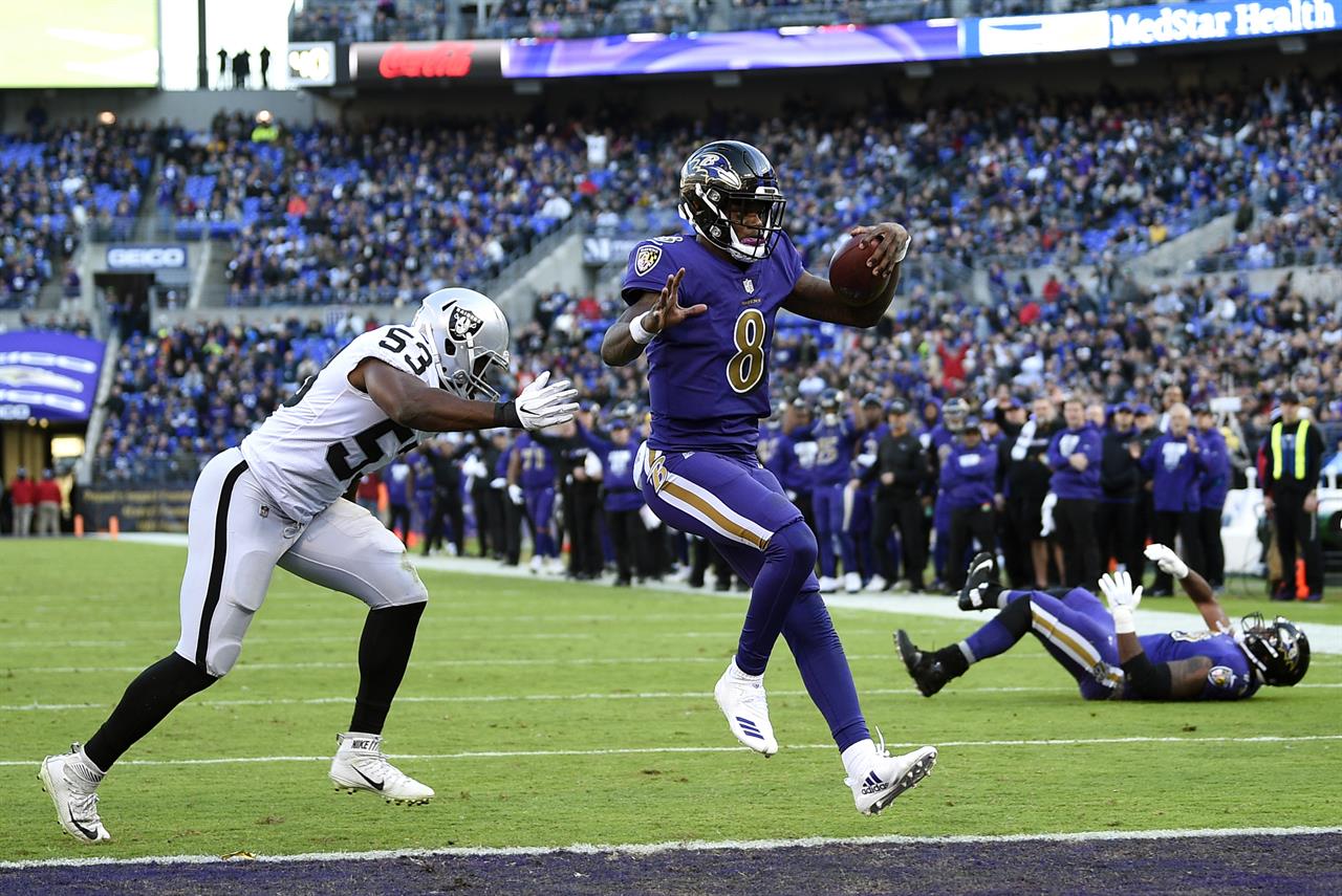 Jackson Edwards And Ravens Run Over Raiders 34 17 The