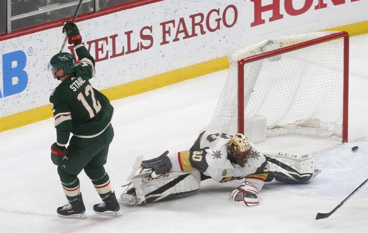 Staal scores twice as Wild top Golden Knights 5-2 | 710 ...