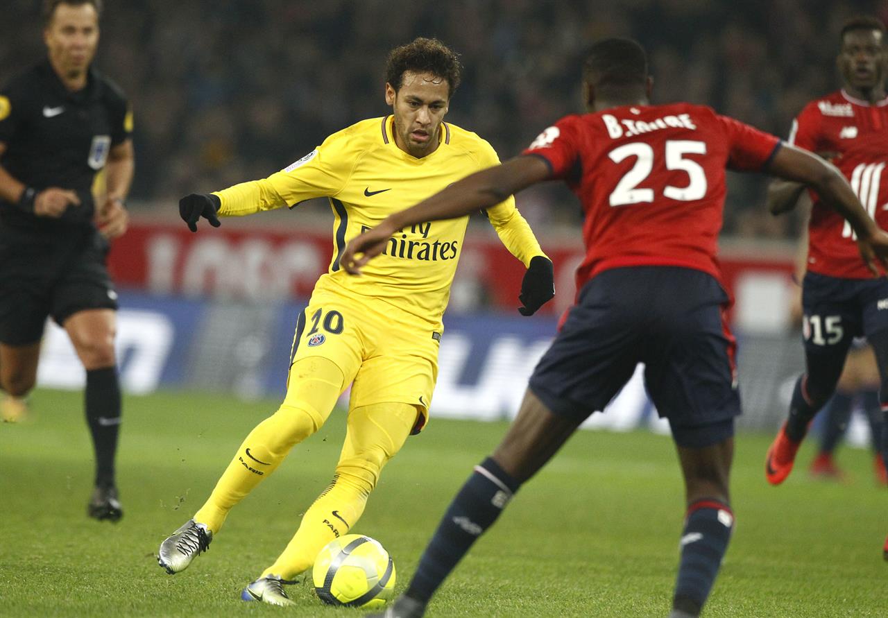 Neymar scores again as French leader PSG wins at Lille 3-0 ...