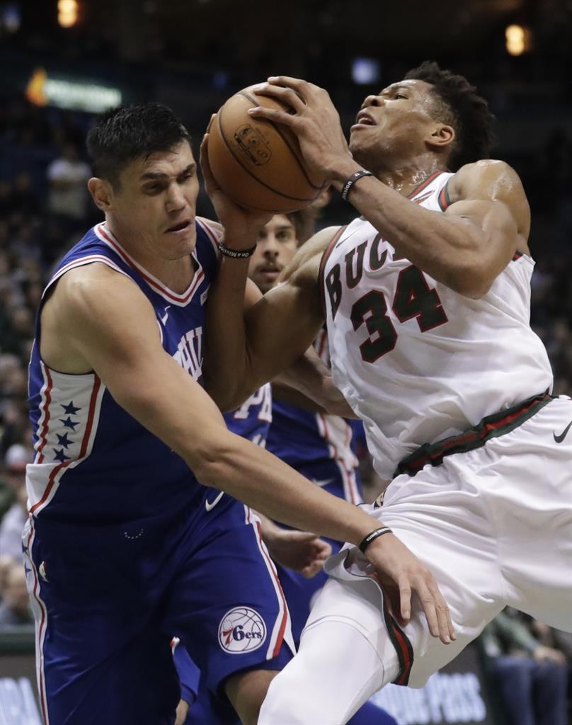 Resultado de imagen de bucks 118-110 sixers