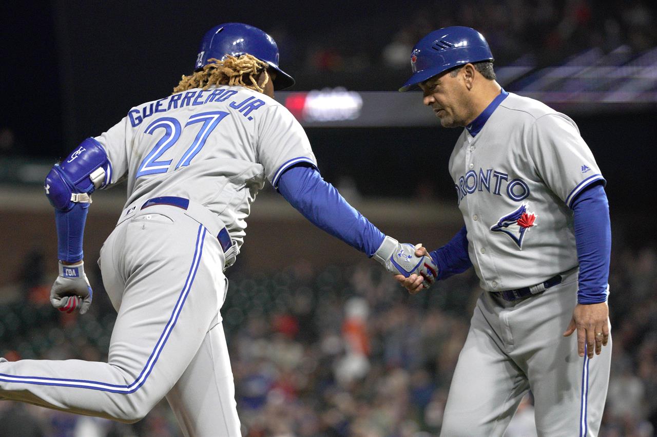 Guerrero Jr. hits 2 HRs, Blue Jays beat Giants 7-3 | Money ...