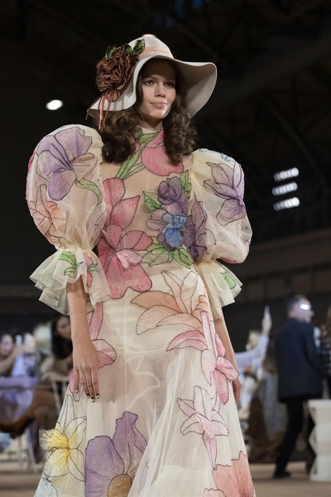 The Marc Jacobs collection is modeled during Fashion Week, Wednesday, Sept. 11, 2019, in New York. (AP Photo/Mary Altaffer)
Jacobs dreams a little dream to close Fashion Week on a high