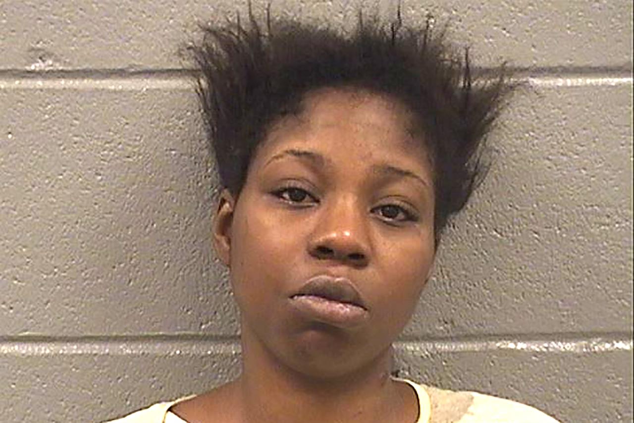 This undated photo provided by the Cook County Sheriff's Office shows Simone Austin. Police say Austin has been charged with murder in the fatal stabbing of her 5-year-old daughter on Chicago's West Side over the weekend. Chicago Police Superintendent David Brown told reporters on Monday, Sept. 28, 2020, that police believe Austin cut Serenity Arrington's throat on Saturday in their East Garfield Park home. (Cook County Sheriff's Office via AP)