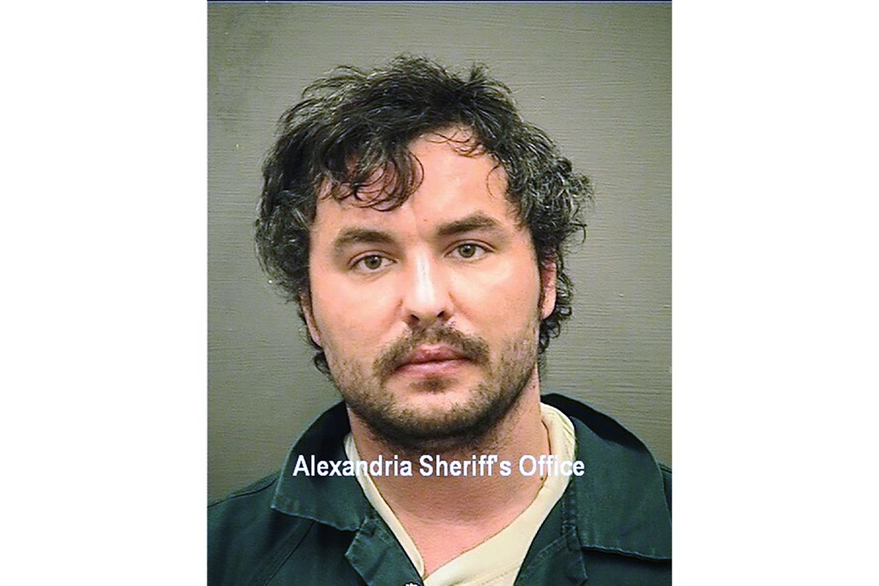 FILE - This file photo, date not known, provided by the Alexandria Sheriff's Office in Virginia shows William Burgamy. Burgamy and Hyrum Wilson could each face a decade or more in prison when they are sentenced for a convoluted plot to firebomb a competing pharmacy so they could divert more prescription narcotics to the black market. Burgamy, of Hanover, Md., and Wilson of Auburn, Neb., each pleaded guilty to their respective roles in the conspiracy earlier this year in federal court in Virginia. (Alexandria Sheriff's Office via AP, File)