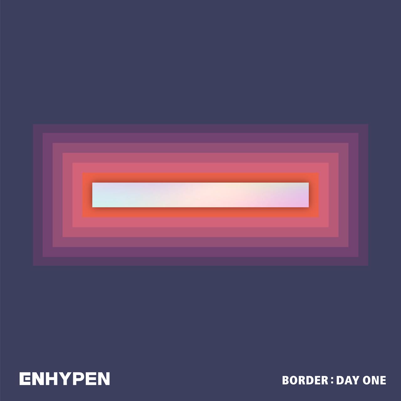 This cover image released by Belift Lab shows “Border: Day One” by ENHYPEN. (Belift Lab via AP)