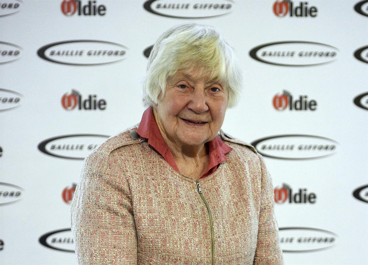 FILE - In this file photo dated Jan. 30, 2018, Shirley Williams attending The Oldie of the Year Awards, at Simpsons in the Strand, central London. The trailblazing female lawmaker Shirley Williams who tried to reshape a British political system dominated by two big parties, “died peacefully in the early hours of Monday” aged 90, according to information released by her Liberal Democrats party. (Kirsty O'Connor/PA via AP)