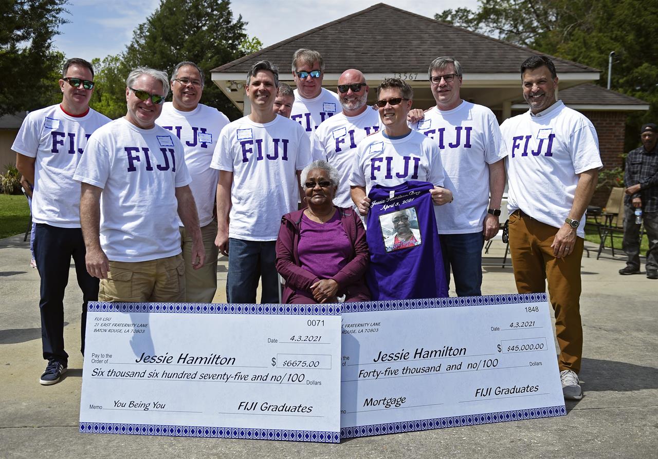 Louisiana fraternity brothers pay off former cook's mortgage | AM 970 The Answer - Vimarsana News