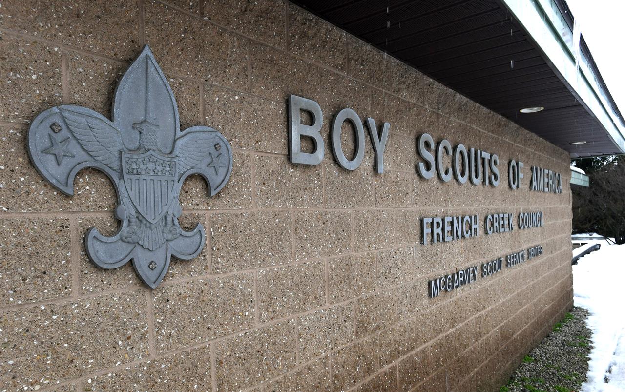 FILE - This Feb. 18, 2020, file photo shows the headquarters for the French Creek Council of the Boy Scouts of America in Summit Township in Erie County, Pa. The Boy Scouts of America filed a new bankruptcy reorganization plan late Tuesday, April 13, 2021, that increases the proposed contribution of local BSA councils to a trust fund for child sexual abuse victims but also includes the option of cutting the local councils out of the bankruptcy case and leaving them to face thousand of individual lawsuits. (Christopher Millette/Erie Times-News via AP, File)