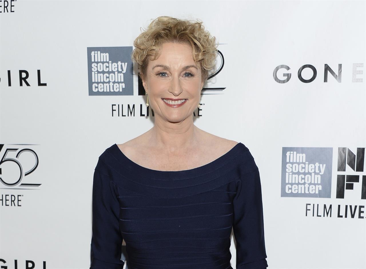 FILE - Actress Lisa Banes attends the opening night gala world premiere of "Gone Girl" during the 52nd New York Film Festival in New York on Sept. 26, 2014,. The "Gone Girl" and "Cocktail" actor has died after being injured in a hit-and-run accident in New York. A police spokesperson says the 65-year-old Banes died Monday, June 15, 2021, at Mount Sinai Morningside Hospital. She was struck by a scooter or motorcycle while crossing a street on June 4. (Photo by Evan Agostini/Invision/AP, File)