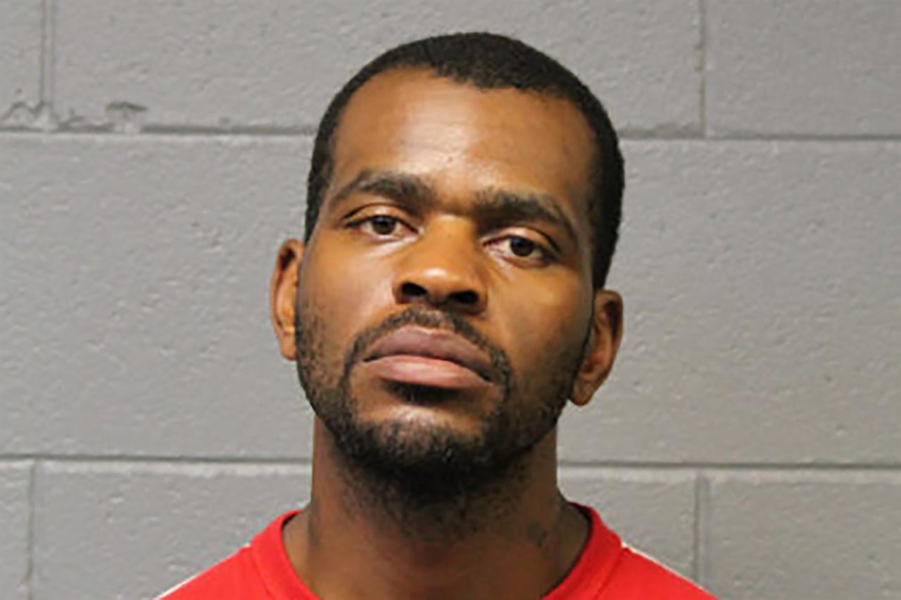 This undated photo released by the Linn County (Iowa) Sheriff's Office shows Stanley Donahue of Chicago. Authorities in Iowa released the photo Monday, June 21, 2021, as they searched for him in connection with a shooting the day before that wounded a sheriff's deputy. Linn County, Iowa Sheriff Brian Gardner called on Donahue to surrender to law enforcement authorities after Sunday's shooting at a gas station in Coggon, Iowa, which left the deputy in stable condition with serious injuries. (Linn County Sheriff's Officevia AP)