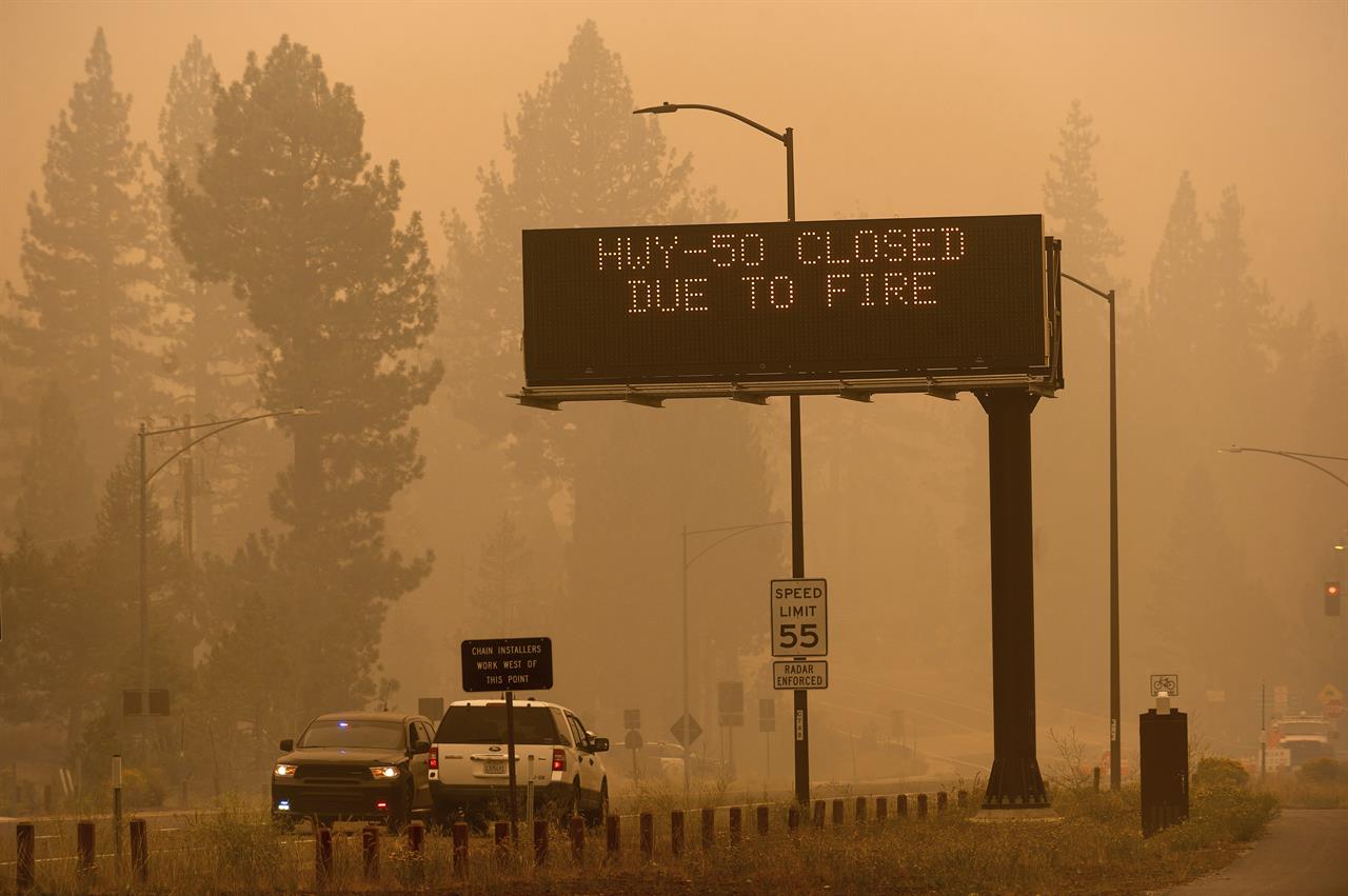 Lake Tahoe threatened by massive fire, more ordered to flee - Vimarsana News