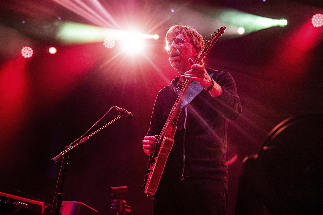 Trey Anastasio of Phish performs at the Bonnaroo Music and Arts Festival on Friday, June 14, 2019, in Manchester, Tenn. Anastasio plans to start a substance use disorder treatment center in Vermont, where the band was formed in 1983. Anastasio, who is now 14 years sober, announced Thursday, March 4, 2021 that his Divided Sky Foundation has purchased a building for the nonprofit center in Ludlow. (Photo by Amy Harris/Invision/AP)
