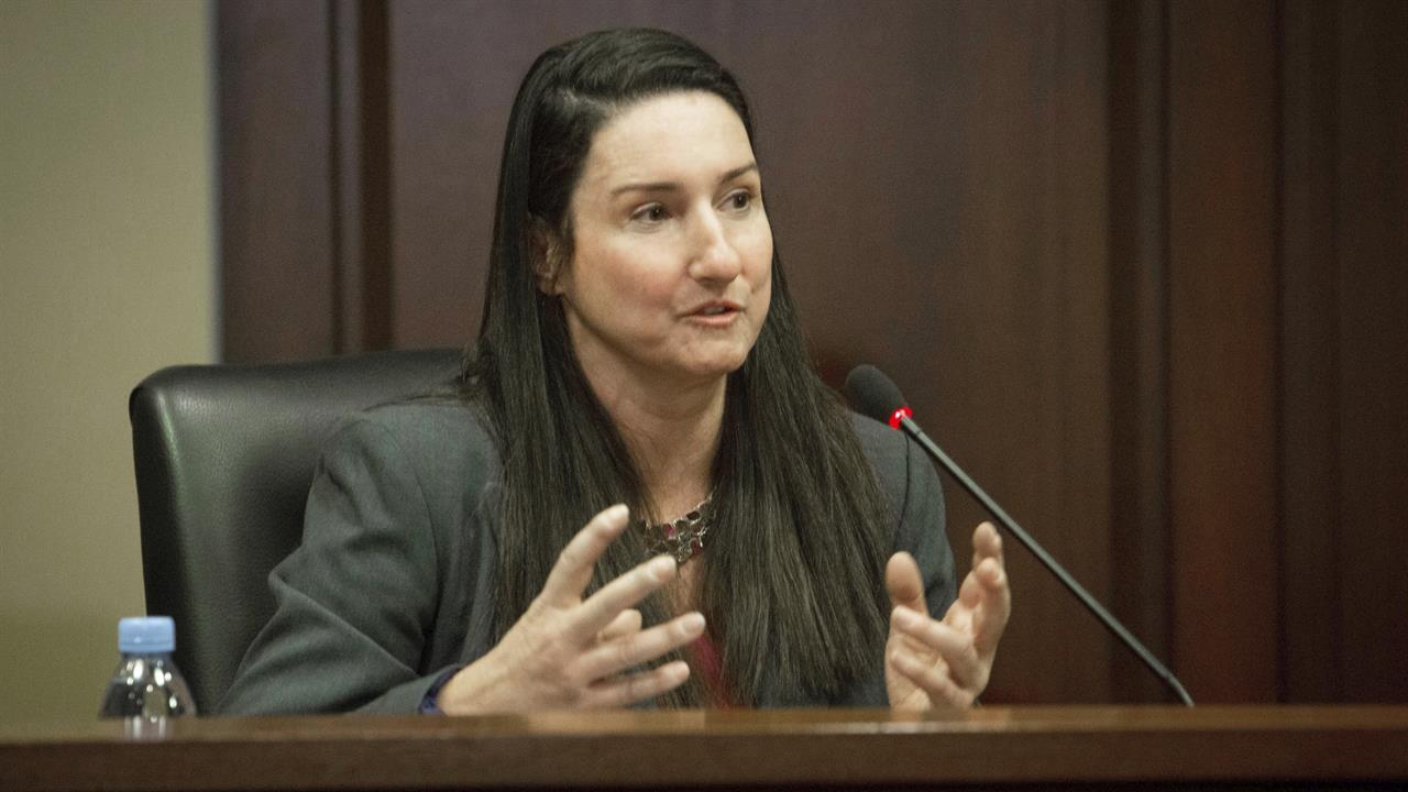 This January 2020 photo shows Idaho state Rep. Ilana Rubel, D-Boise, in Boise, Idaho. The insurrection by supporters of President Donald Trump at the U.S. Capitol on Wednesday, Jan. 6, 2021 has prompted some governors and state lawmakers to reassess security at their own capitol buildings. “We are being forced into one of the most dangerous workplaces in the state,” says Rubel, noting a lack of COVID-19 protection efforts. “Now, layered onto that, we’re at a point where emotions are at their absolute peak and armed conspiracy theorists are ready to burn it all down.” (Katherine Jones/Idaho Statesman via AP)