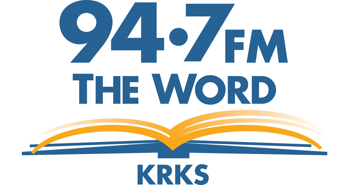 Logo for 94.7 FM The Word KRKS