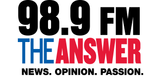 Logo for 98.9 FM The ANSWER